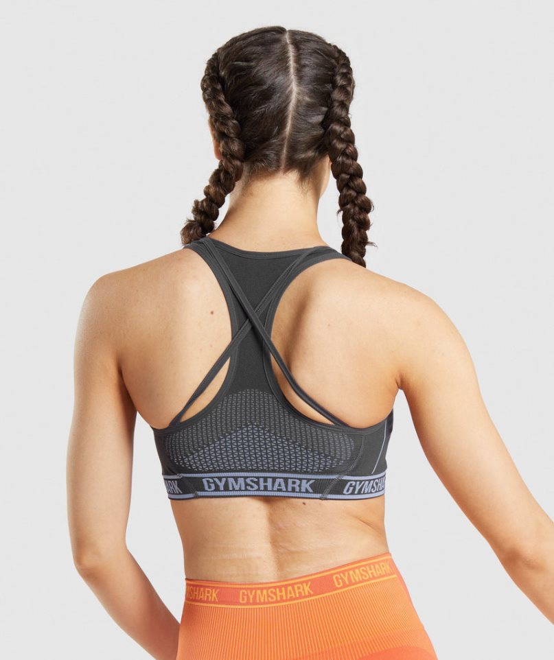 Staniki Sportowe Gymshark Apex Seamless Damskie Czarne | PL 045UGZ